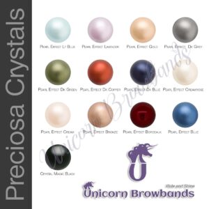 Czech Preciosa Pearls Browband Colour Chart 2