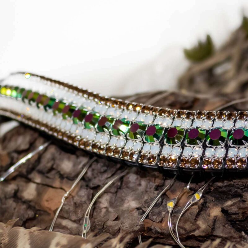 Opal and Peacock bling browband Hand Made Crystal Unicorn Browbands