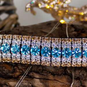 Sparkly Bright Blue Browband from Unicorn Browbands