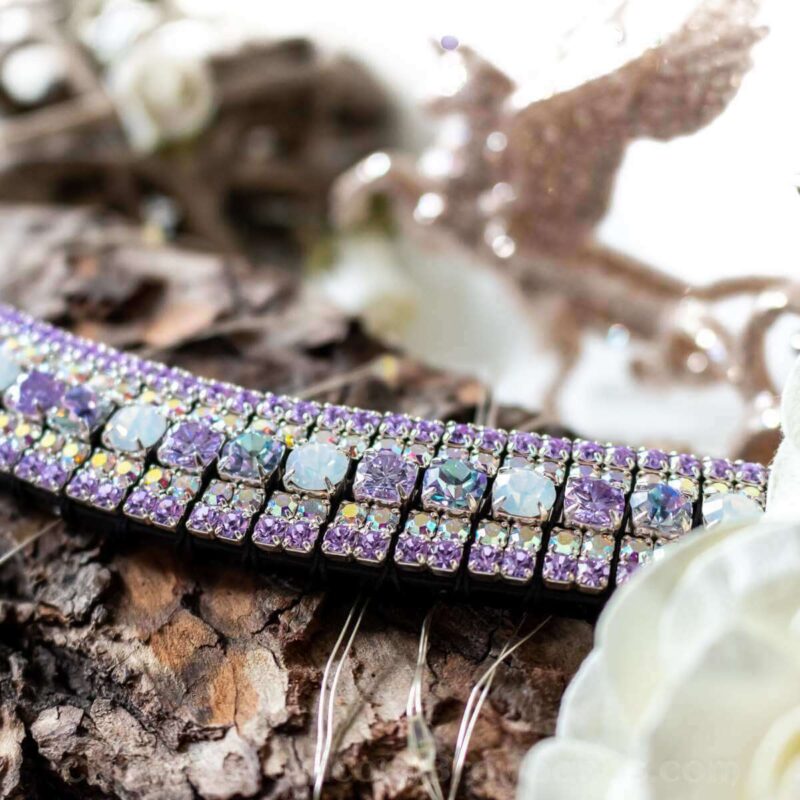 Unicorn pastel megabling browband for horses