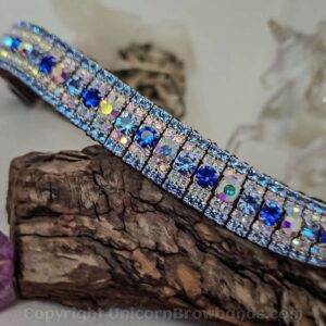 Regal Azure Princess Browband for horse competitions and pleasure or casual horse riding