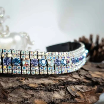 Shimmering Starlight Unicorn Browband with Alexandrite and AB Crystals by Unicorn Browbands UK Pure Equestrian Artistry for Discerning Horse Riders