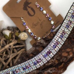 Sparkling Browband - Amethyst Unicorn