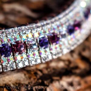 Unicorn Browbands Amethyst Unicorn Browband for Horses